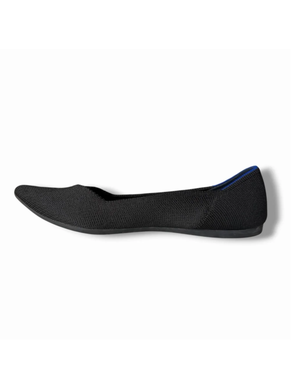 Rothy's The Point Womens Size 9 Black Casual Classic Slip On Ballet Flats EUC